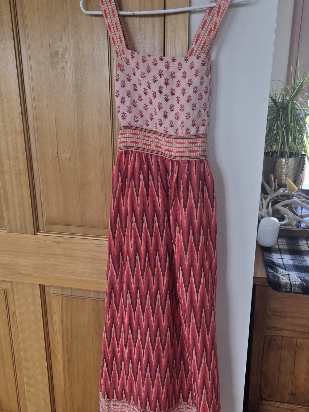 Faherty Gracie Patterned Maxi Dress In Shades Of Pink
